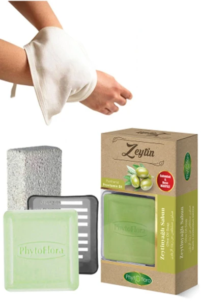 Zeytinyağlı Sabun Ve Banyo Kesesi, Katı Sabunluk