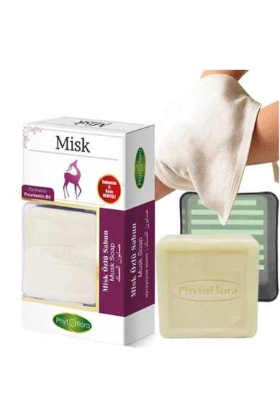 Misk Özlü Sabun 125 gr (Kese ve Sabunluk Hediyeli)