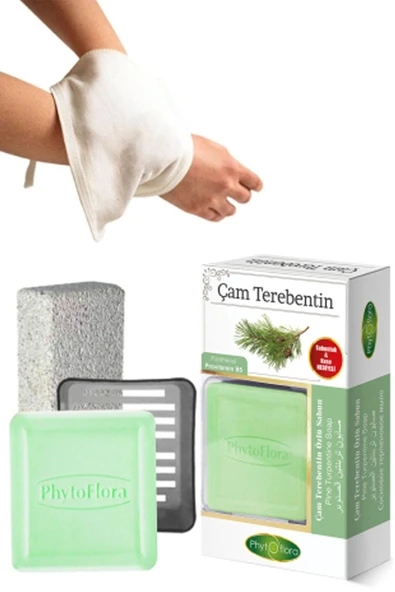 Çam Terebentin Sabunu Ve Banyo Kesesi, Katı Sabunluk