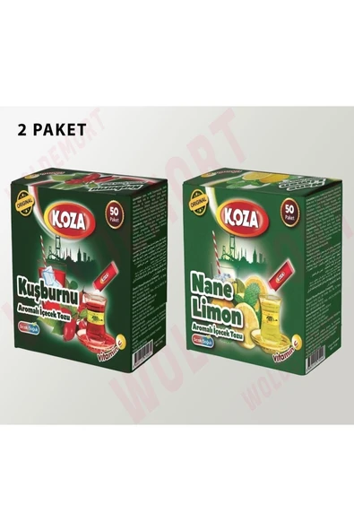 Kuşburnu Ve Nane Limon Tek Içimlik Içecek Tozu 2 Paket