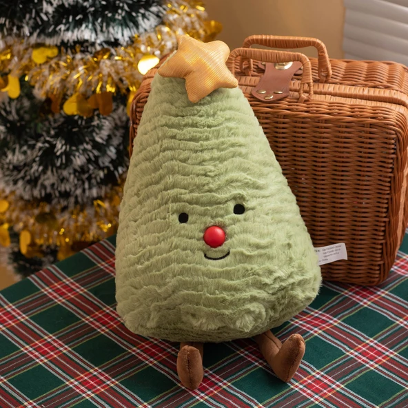 Noel Peluş Oyuncak Bebek - Yılbaşı Ağacı Çimen Yeşili 30cm