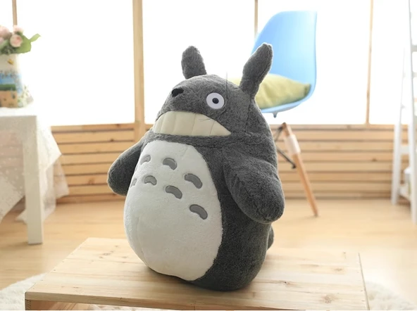 Gri Totoro Peluş Oyuncak - 55cm