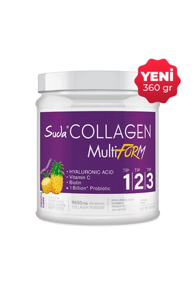 Suda Collagen Multiform Kolajen Ananas Aromalı 360gr