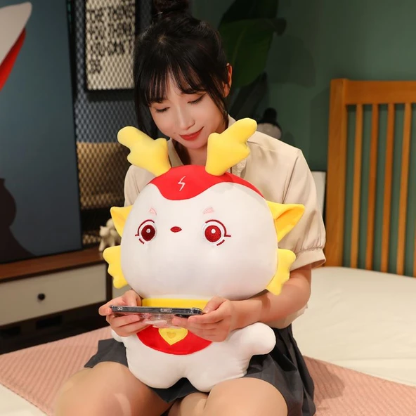 Mor Tianbao Ejderha Bebek Peluş Oyuncak - 32cm - 8