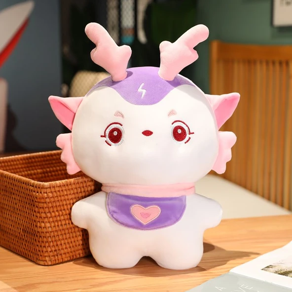 Mor Tianbao Ejderha Bebek Peluş Oyuncak - 32cm