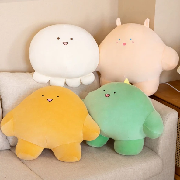 Beyaz Peluş Yastık El Isıtıcı - 60cm - 3