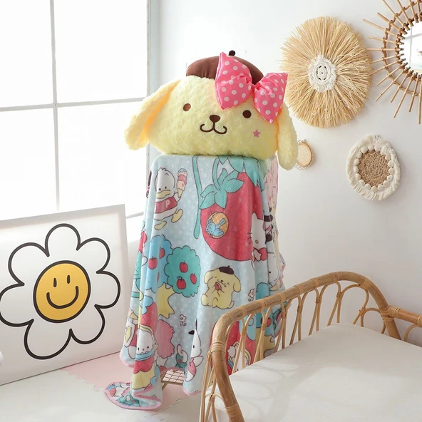 Gül Kadife Peluş Oyuncak - Kuromi 70cm - 4