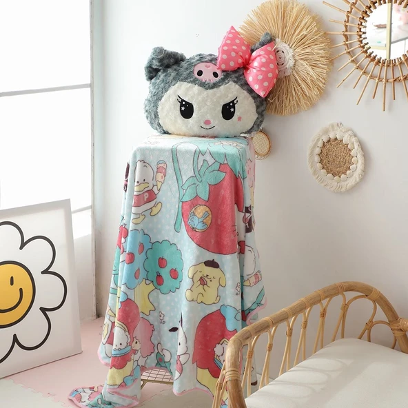 Gül Kadife Peluş Oyuncak - Kuromi 70cm