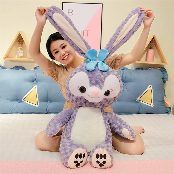 StellaLou Peluş Oyuncak Bebek - Mor - 130cm - 12