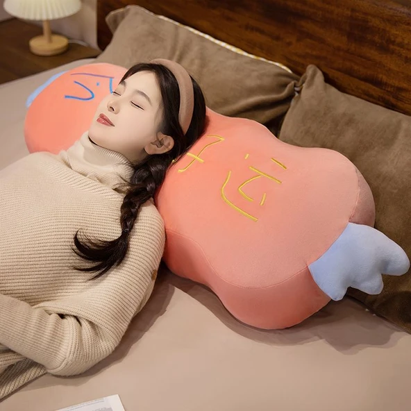 Yaratıcı Uyku Peluş Yastık - Huzur ve Neşe Temalı - 80cm - 8