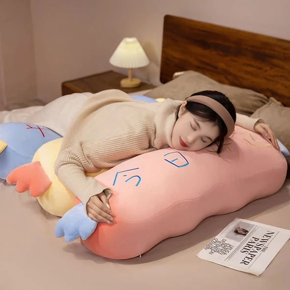 Yaratıcı Uyku Peluş Yastık - Huzur ve Neşe Temalı - 80cm - 9