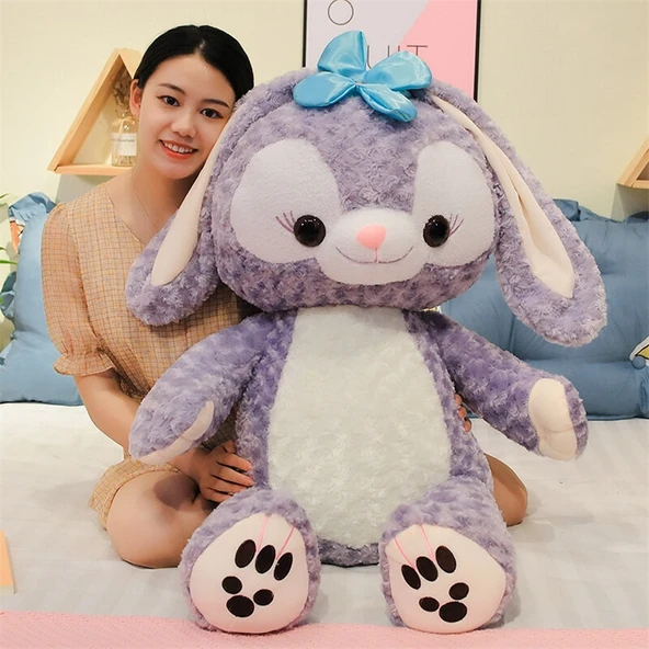 StellaLou Peluş Oyuncak Bebek - Mor - 130cm - 8
