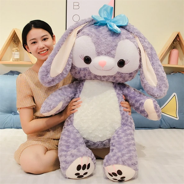 StellaLou Peluş Oyuncak Bebek - Mor - 130cm - 9