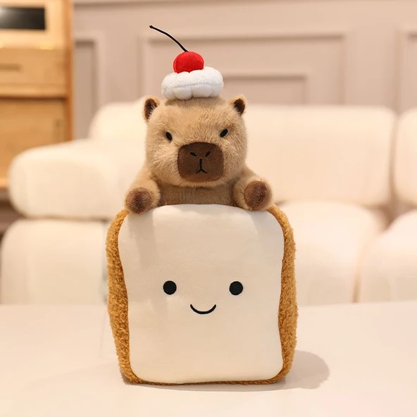 Kapibara Peluş Oyuncak - Tost Ekmeği - 20cm
