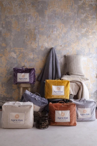 APRİCİTAS ÇİFT KİŞİLİK YORGAN SET BASIC SOFTLY MÜRDÜM - 2