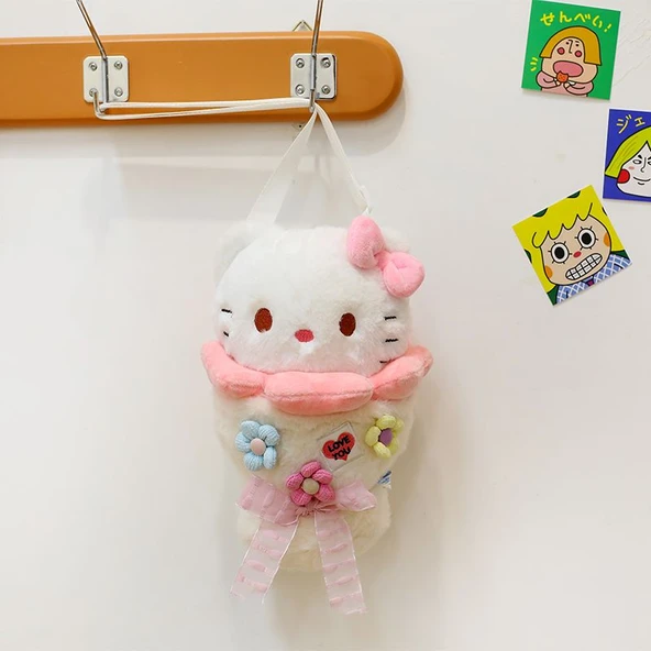Kitty Buket Peluş Çanta - 26cm