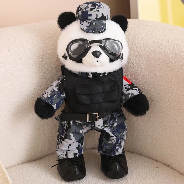 Panda Mavi Peluş Oyuncak - 35cm