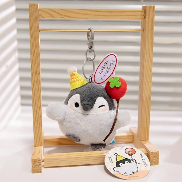 Kamp Serisi Peluş Oyuncak - Parti Yıldızı Penguen - 10cm