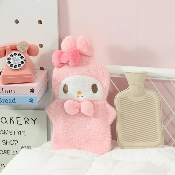 Çizgi Film Peluş Sıcak Su Torbası - My Melody - 39x24cm