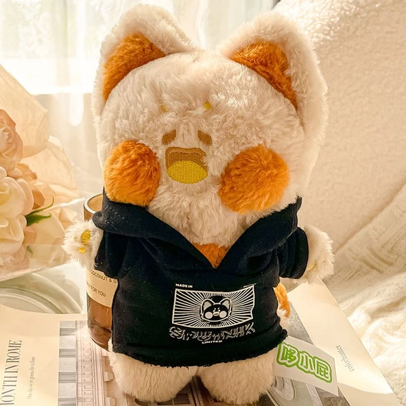 Dudu Miyav Peluş Bebek - Giyilebilir Seri 20cm - Bej Altın Rengi