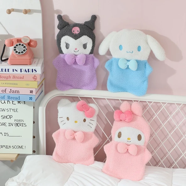 Çizgi Film Peluş Sıcak Su Torbası - Hello Kitty - 39x24cm