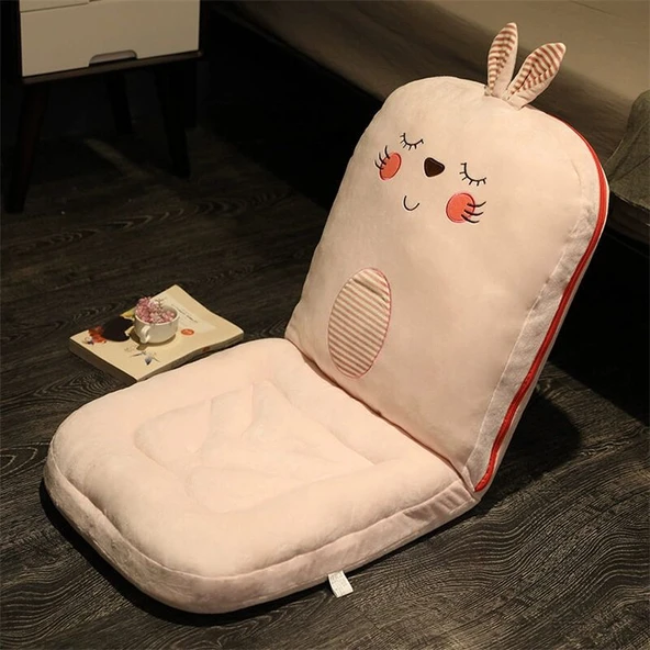 Peluş Hayvanlı Çocuk Koltuğu - Husky - 105x45x12cm - 12