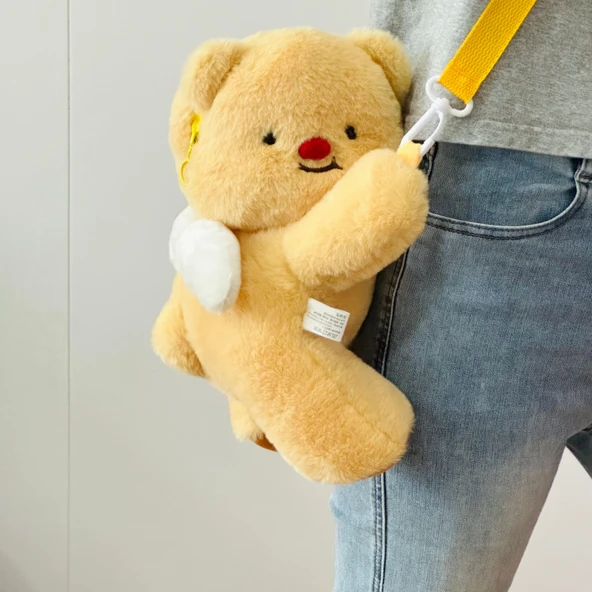 Peluş Omuz Çantası - Gri Koala - Tek Beden - 5