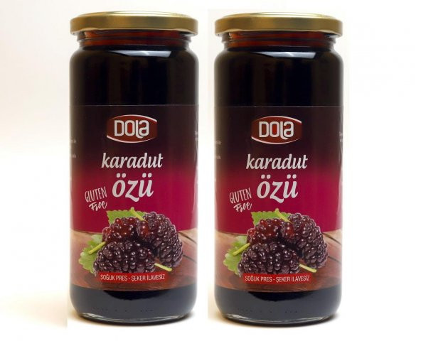 Dola Karadut Özü 640 g 2 Adet Glutensiz, Soğuk Pres, Şeker İlavesiz