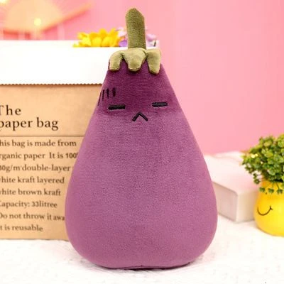 Patlıcan Peluş Yastık Oyuncak - Utangaç Yüz - 75cm