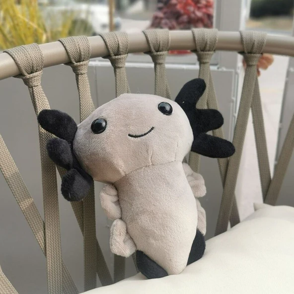 Peluş Semender Oyuncak - Gri - 20cm