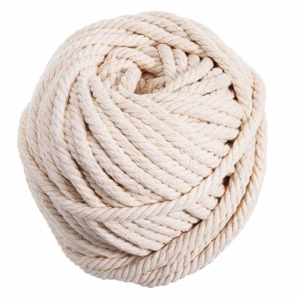 6 Mm Makrome Hamak İpi Krem ( 10 Metre )