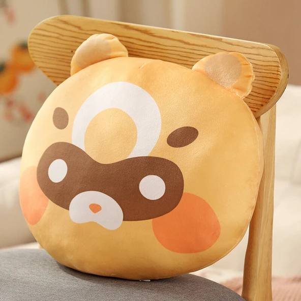 Guoba Düz Yastık Yuvarlak Gözlü 30cm Yastık
