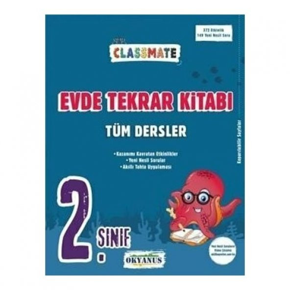 OKYANUS 2.SINIF CLASSMATE TÜM DERSLER EVDE TEKRAR KİTABI