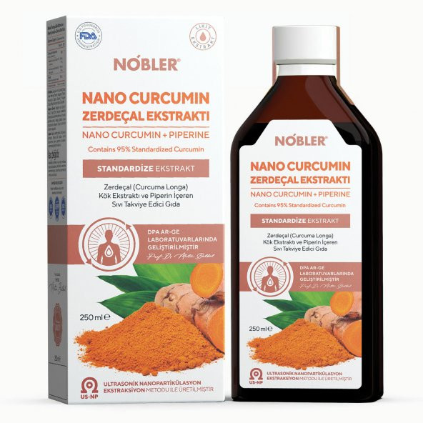 Nobler® Zerdeçal Ekstraktı ve Piperin 250 ml - 1