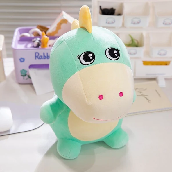 Dinozor Peluş Oyuncak - Yeşil - 80cm