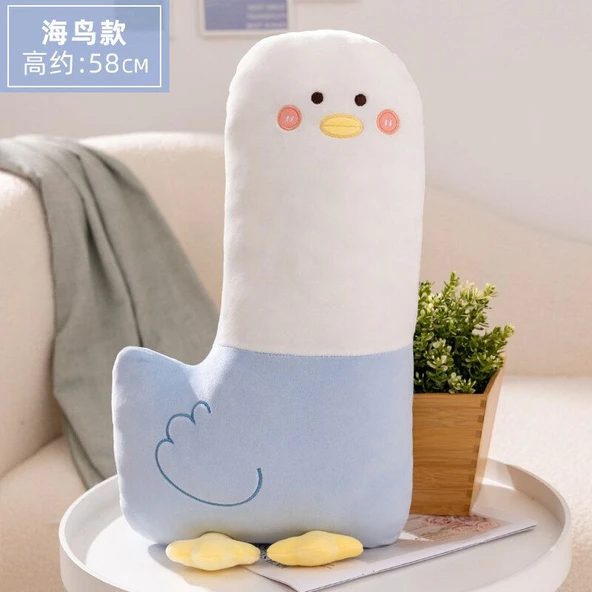 Peluş Deniz Kuşu Yastık - 58cm