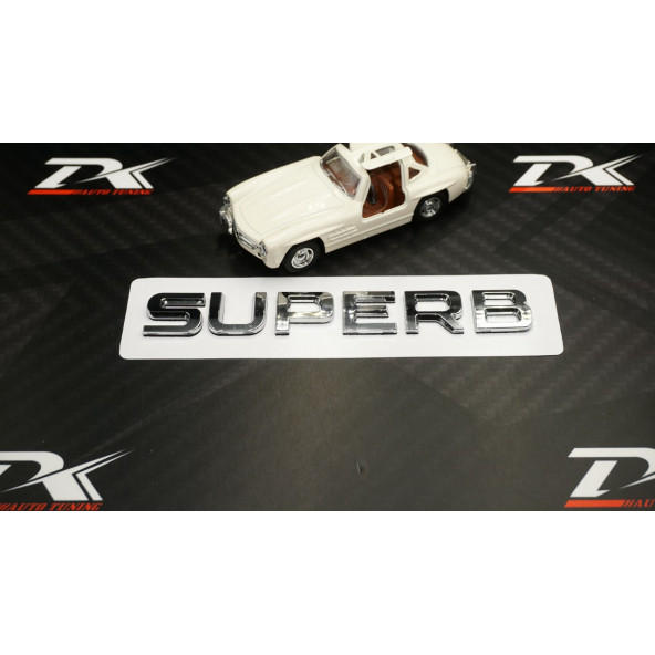 Skoda Superb Bagaj Krom ABS 3M 3D Yazı Logo Amblem - 2