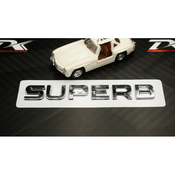 Skoda Superb Bagaj Krom ABS 3M 3D Yazı Logo Amblem - 3
