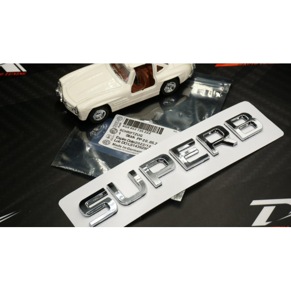 Skoda Superb Bagaj Krom ABS 3M 3D Yazı Logo Amblem - 8