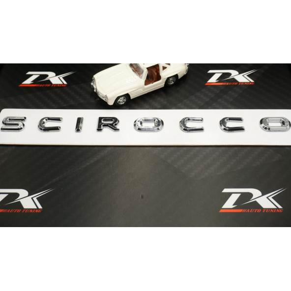 VW Volkswagen Scirocco Bagaj Krom ABS 3M 3D Yazı Logo Amblem - 2
