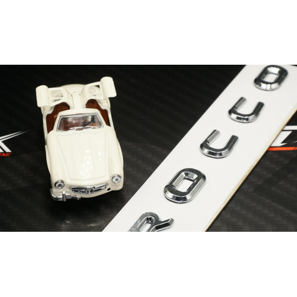 VW Volkswagen Scirocco Bagaj Krom ABS 3M 3D Yazı Logo Amblem - 4