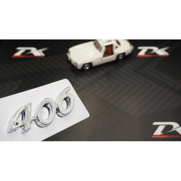 Peugeot 406 Bagaj 3M 3D Krom ABS Logo Amblem