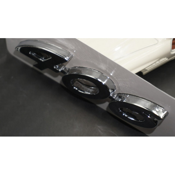 Peugeot 406 Bagaj 3M 3D Krom ABS Logo Amblem - 5