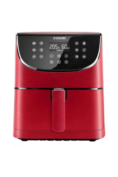 Premium XXL Airfryer 5.5 lt Yağsız Kırmızı Fritöz