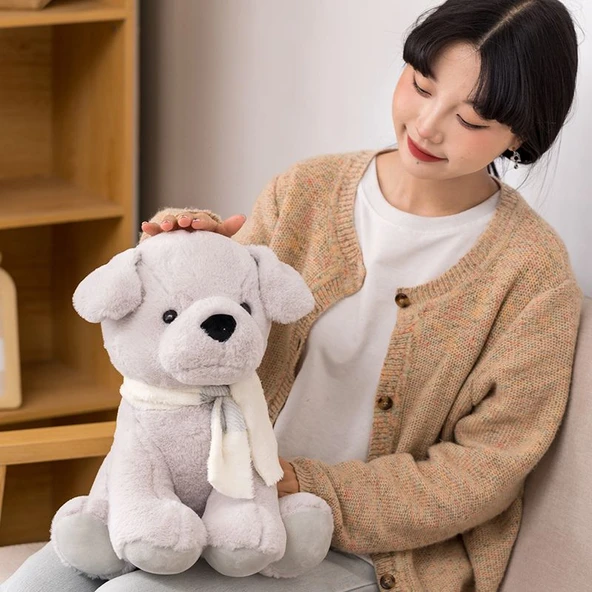 Kubo Hayvan Serisi Peluş Oyuncak - Gri 25cm - 8