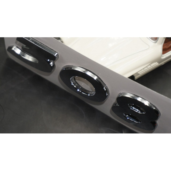 Peugeot 308 Bagaj 3M 3D Krom ABS Logo Amblem - Resim 5