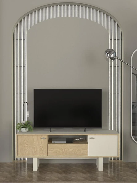 Dekorister Selinos Tv Sehpası Kumtaşı - Rota 150cm
