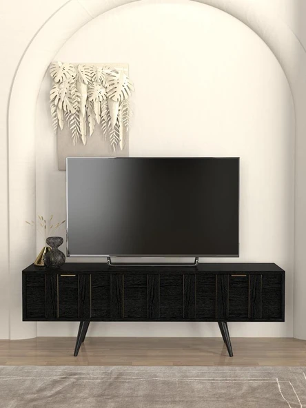 Dekorister Drada Tv Sehpası Senkronsiyah 150cm - 2