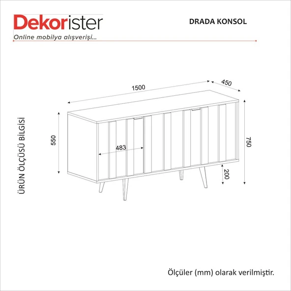 Dekorister Drada Konsol Senkronsiyah 150cm - 8
