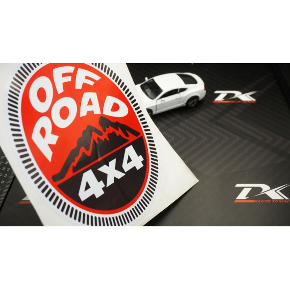 4X4 Off Road Logo Arazi Aracı Kapı Bagaj Sticker